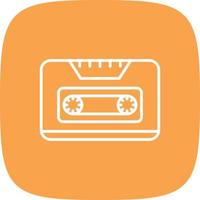 Cassette Line Round Corner vector