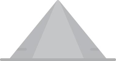 Pyramid Flat Greyscale vector