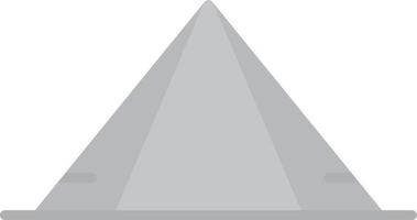 Pyramid Flat Greyscale vector