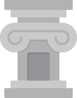 Column Flat Greyscale vector