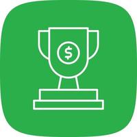 Winner Line Circle vector