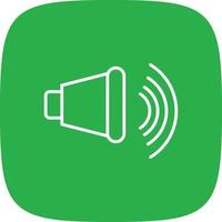 Speaker Line Round Corner vector