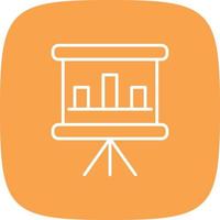 Presentation Line Round Corner vector