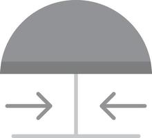 Emergency Button Flat Greyscale vector