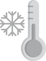 Low Temperature Flat Greyscale vector