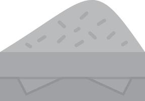 sándwich plano en escala de grises vector