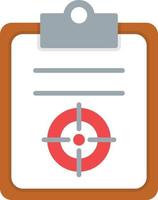 Target Flat Greyscale vector