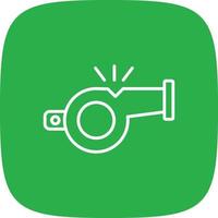 Whistle Line Round Corner vector