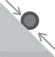 Rolling Flat Greyscale vector