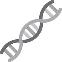 Dna Flat Greyscale vector