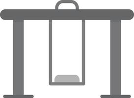 Swing Flat Greyscale vector