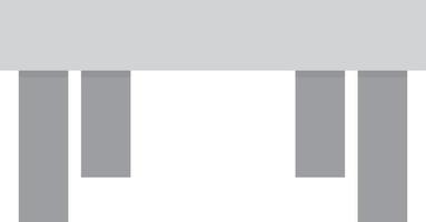 Table Flat Greyscale vector