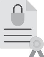 Guarantee Flat Greyscale vector