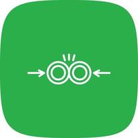 Collision Line Round Corner vector