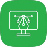Graphic Design Line Round Corner vector