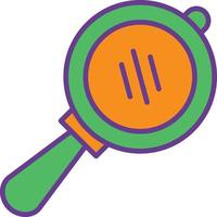 Hand Mirror Line Filled Two Color vector