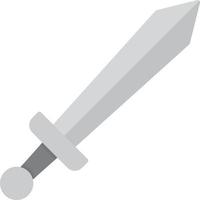 Sword Flat Greyscale vector