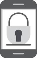 Security Flat Greyscale vector