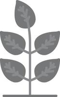 Leaf Flat Greyscale vector