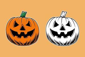 conjunto de paquete de diseño de icono de vector de halloween