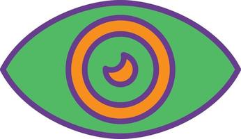 Eye Donate Line Filled Two Color vector