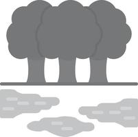 Rainforest Flat Greyscale vector