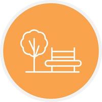 Park Line Inverted Icon vector