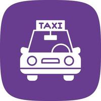 Taxi Glyph Round Corner vector