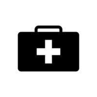 plantillas de diseño de vectores de iconos de kit médico sobre fondo blanco