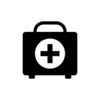 plantillas de diseño de vectores de iconos de kit médico sobre fondo blanco