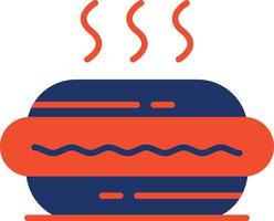 Hot Dog Color Icon vector