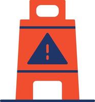 Wet Floor Color Icon vector