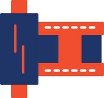 Film Strip Color Icon vector