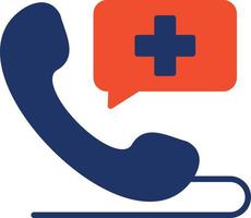 Emergency Call Color Icon vector