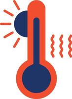 High Temperature Color Icon vector