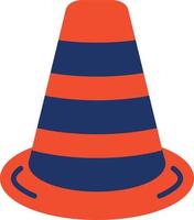 Traffic Cone Color Icon vector