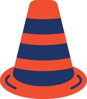 Traffic Cone Color Icon vector