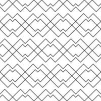 Vector geometric seamless pattern, black and white elegant minimal ornament