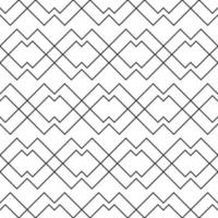 Vector geometric seamless pattern, black and white elegant minimal ornament