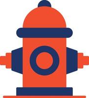 Fire Hydrant Color Icon vector