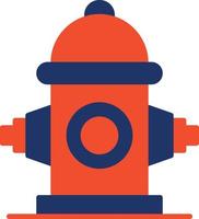 Fire Hydrant Color Icon vector