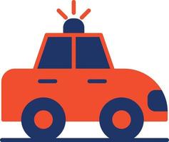 Police Car Color Icon vector