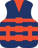 Life Jacket Color Icon vector