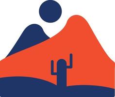 Desert Color Icon vector