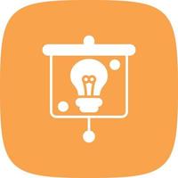 Education Presentation Glyph Round Corner vector