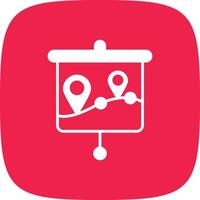 Location Presentation Glyph Round Corner vector