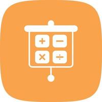 Calculation Presentation Glyph Round Corner vector