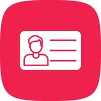 V Card Glyph Round Corner vector