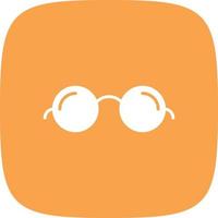 Glasses Glyph Round Corner vector