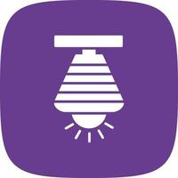Lamp Glyph Round Corner vector